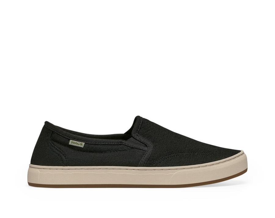 sanuk_avery_hemp_washed_black.jpg Sanuk Avery Hemp Washed Black - Image 1