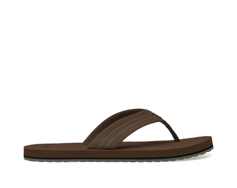 sanuk_beer_cozy_stacker_suede_brown.jpg Sanuk Beer Cozy Stacker Suede Brown - Image 1