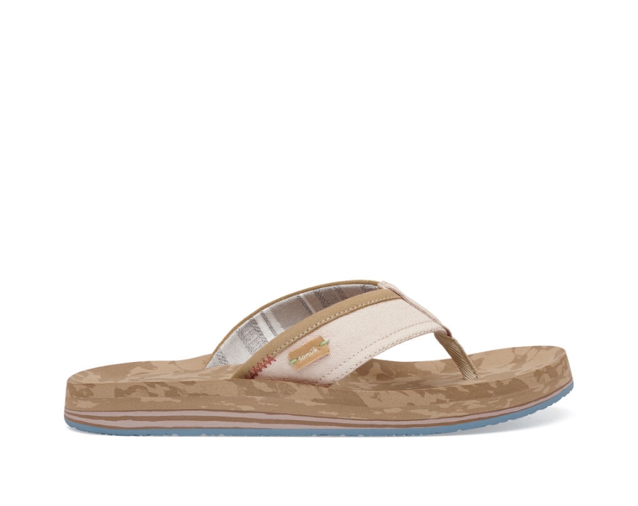 sanuk_big_swell_st_plus_stripe_tan.jpg Sanuk Big Swell St Plus Stripe Tan - Image 1