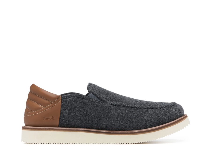 sanuk_cozy_vibe_low_sm_wool_dark_grey.jpg Sanuk Cozy Vibe Low Sm Wool Dark Grey - Image 1