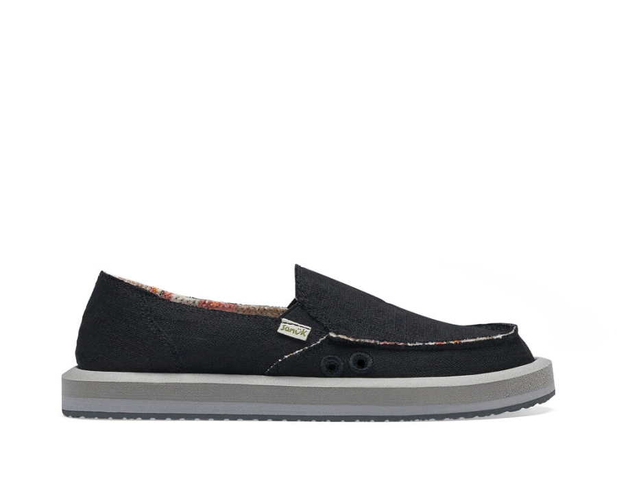 sanuk_donna_st_hemp_ebony.jpg Sanuk Donna St Hemp Ebony - Image 1