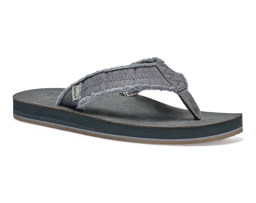 sanuk_m_fraid_not_st_charcoal.jpg Sanuk M Fraid Not St Charcoal - Image 1