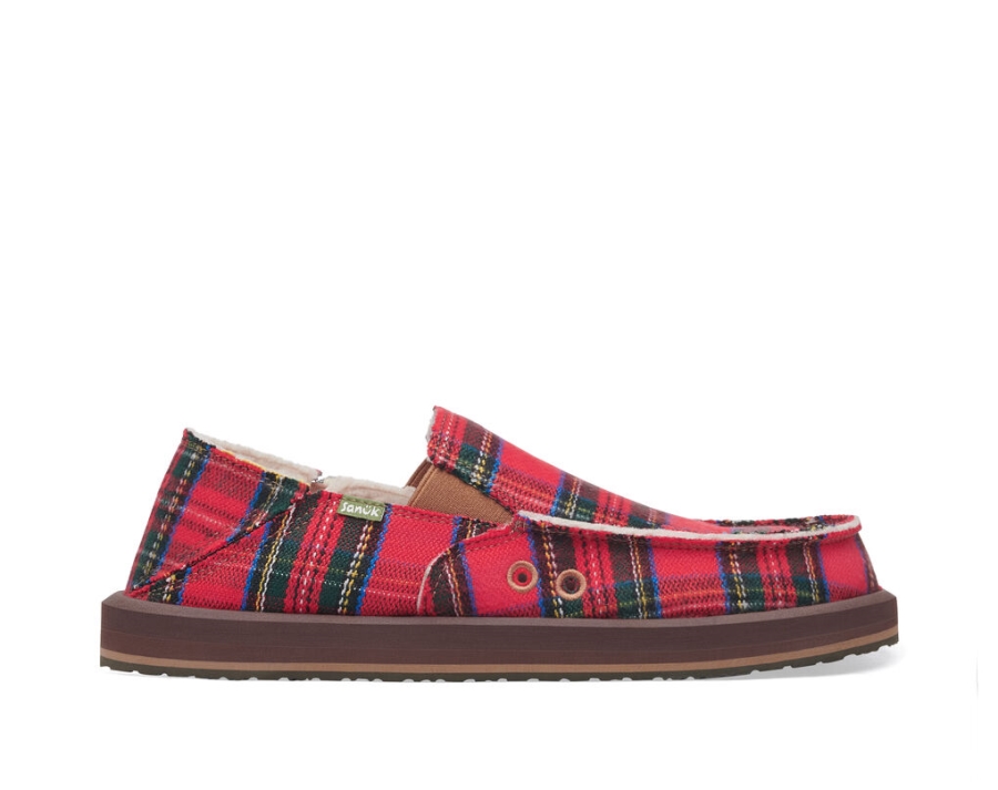 sanuk_vagabond_st_plaid_chill_red_multi.jpg Sanuk Vagabond St Plaid Chill Red Multi - Image 1