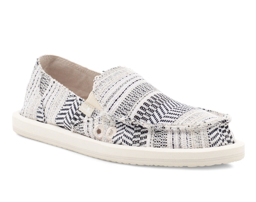 sanuk_w_donna_boho_black_white.jpg Sanuk W Donna Boho Black-White - Image 1