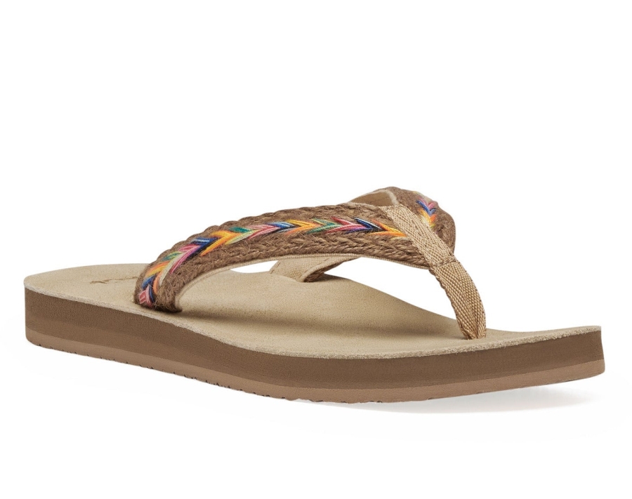 sanuk_w_fraidy_hemp_rainbow.jpg Sanuk W Fraidy Hemp Rainbow - Image 1