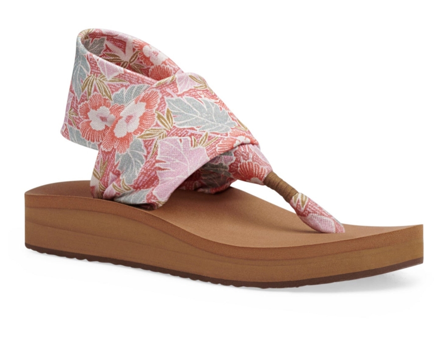 sanuk_w_sling_st_midform_hibiscus_pink_multi.jpg Sanuk W Sling St Midform Hibiscus Pink Multi - Image 1