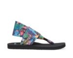 Sanuk W Sling St Tropical Jaguar Black Multi - Image 2
