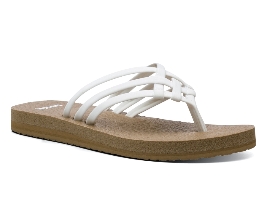 sanuk_w_yoga_sandy_tan_white.jpg Sanuk W Yoga Sandy Tan-White - Image 1